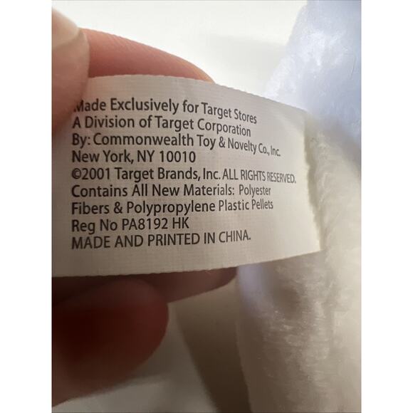 Target Bullseye Dog Spot 2001 Back to School Backpack, Original 7” Plush Rare - Picture 5 of 5